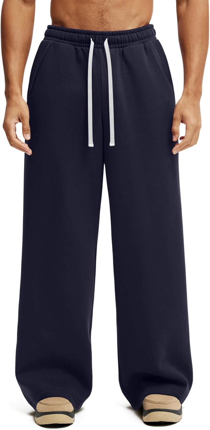 Thumbnail 5 de HeSaYep Men's Fleece Lined Sweatpants — Baggy Lounge Pants