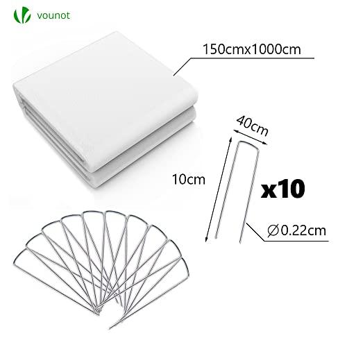 Thumbnail 4 de VOUNOT Manta térmica plantas 1,5×10 m