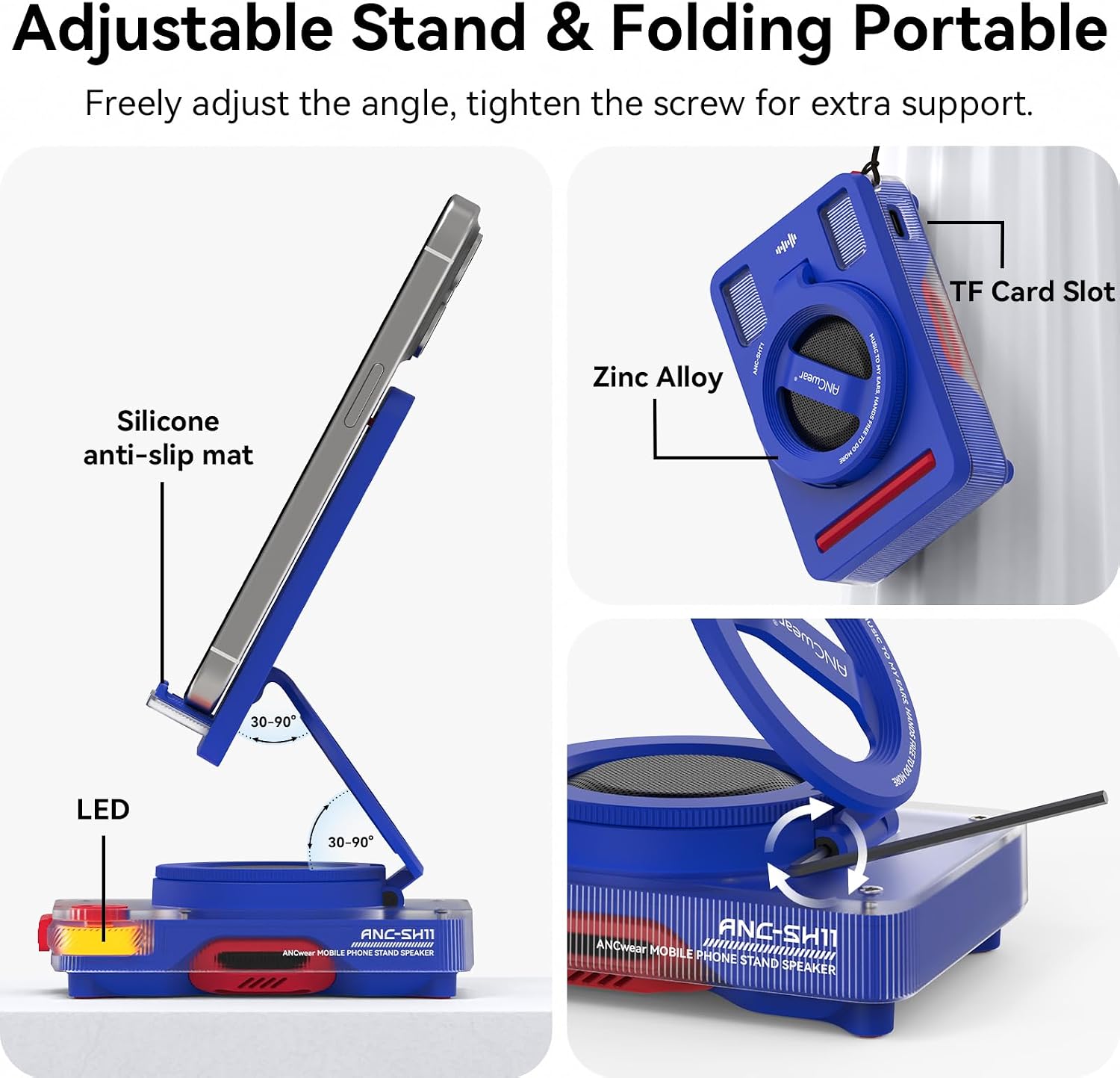 Thumbnail 1 de ANCwear Bluetooth Speaker Phone Stand for Desk