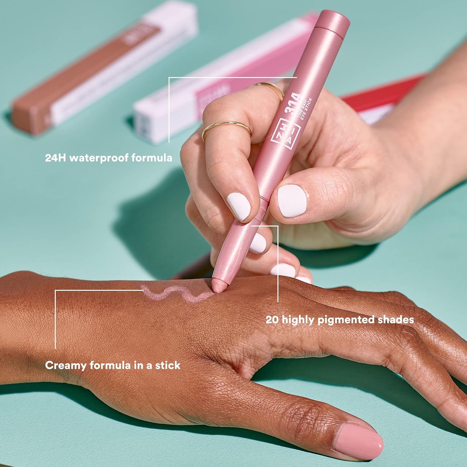 Detalle de 3ina 24H Eye Stick fard à paupières 💄