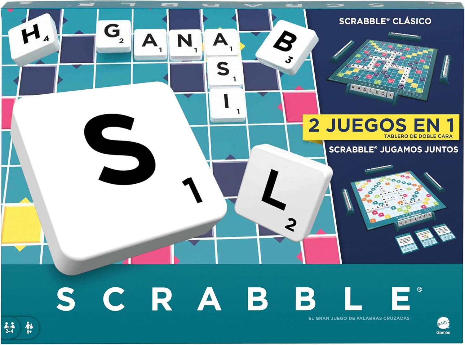 Thumbnail 6 de Mattel Games Scrabble HWD44 : un jeu de société familial avec 2 modes de jeu (français), dès 10 ans