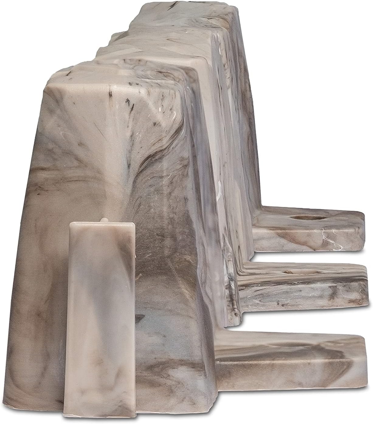 Thumbnail 4 de EasyFlex No-Dig – plastikowe obrzeże ogrodowe, brązowe, wygląd kamienia, 6,9 cm