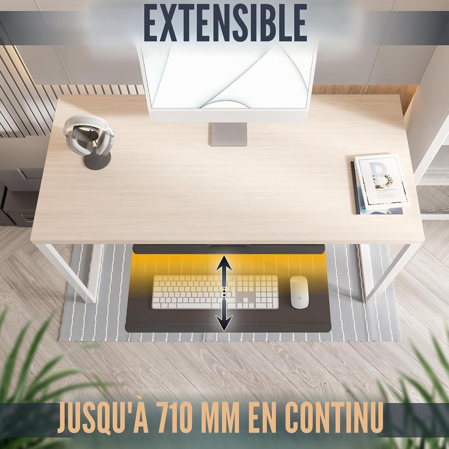 Thumbnail 4 de RICOO CZ0300 tiroir clavier extensible 440–710 mm