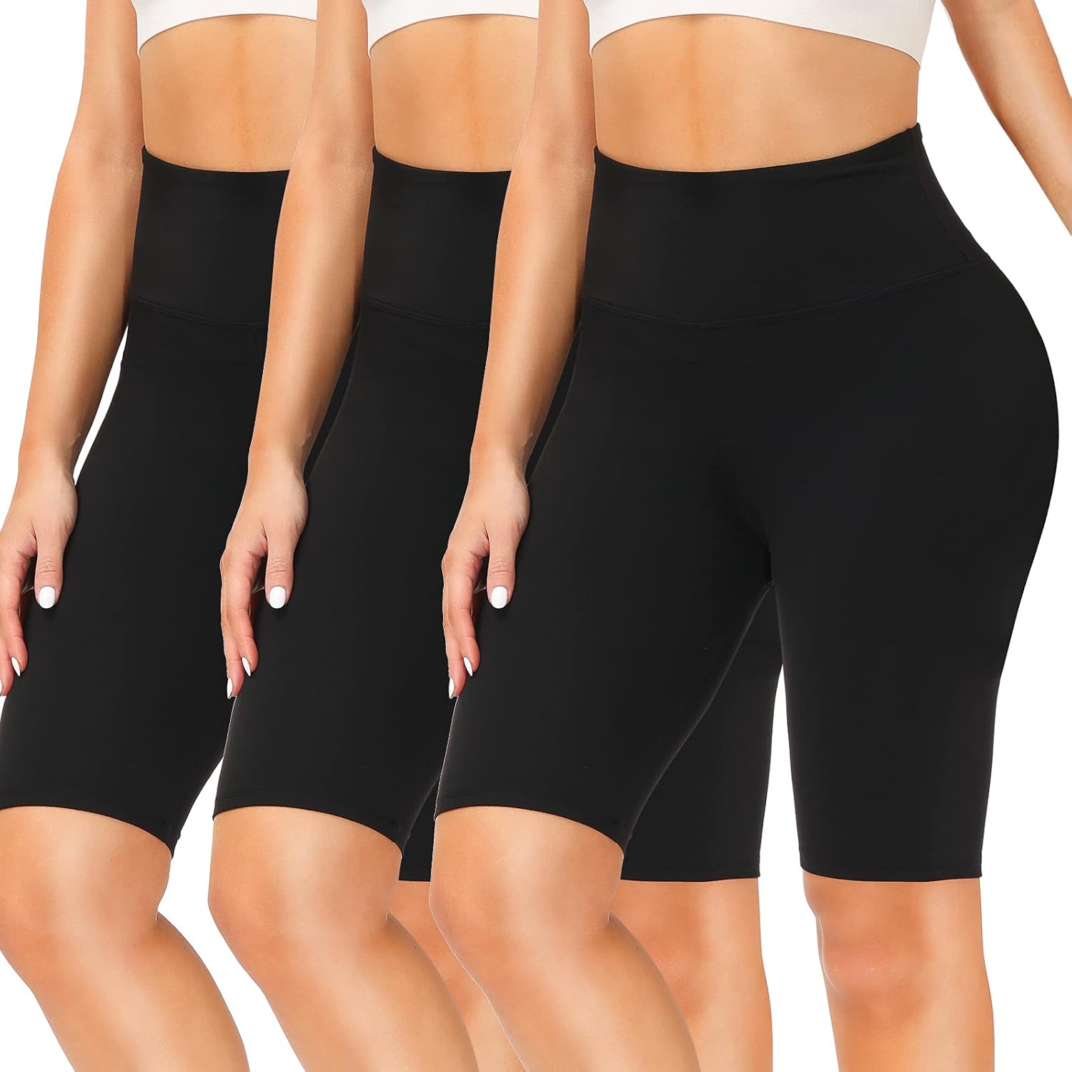 Thumbnail 5 de SIMIYA Power Stretch high-waist cycling shorts for women (yoga, gym & running)