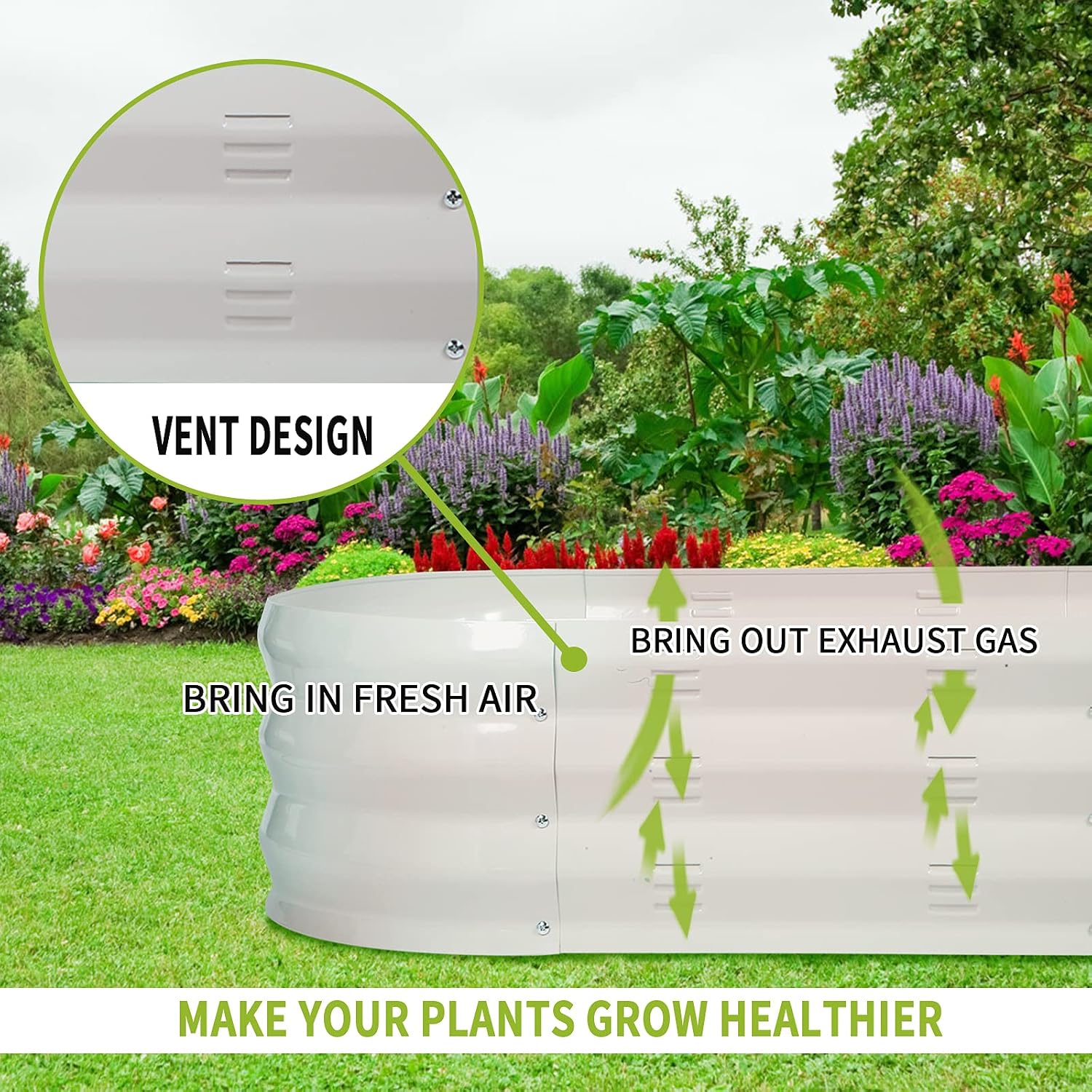 Detalle de GADI Raised Garden Bed 67-Inch