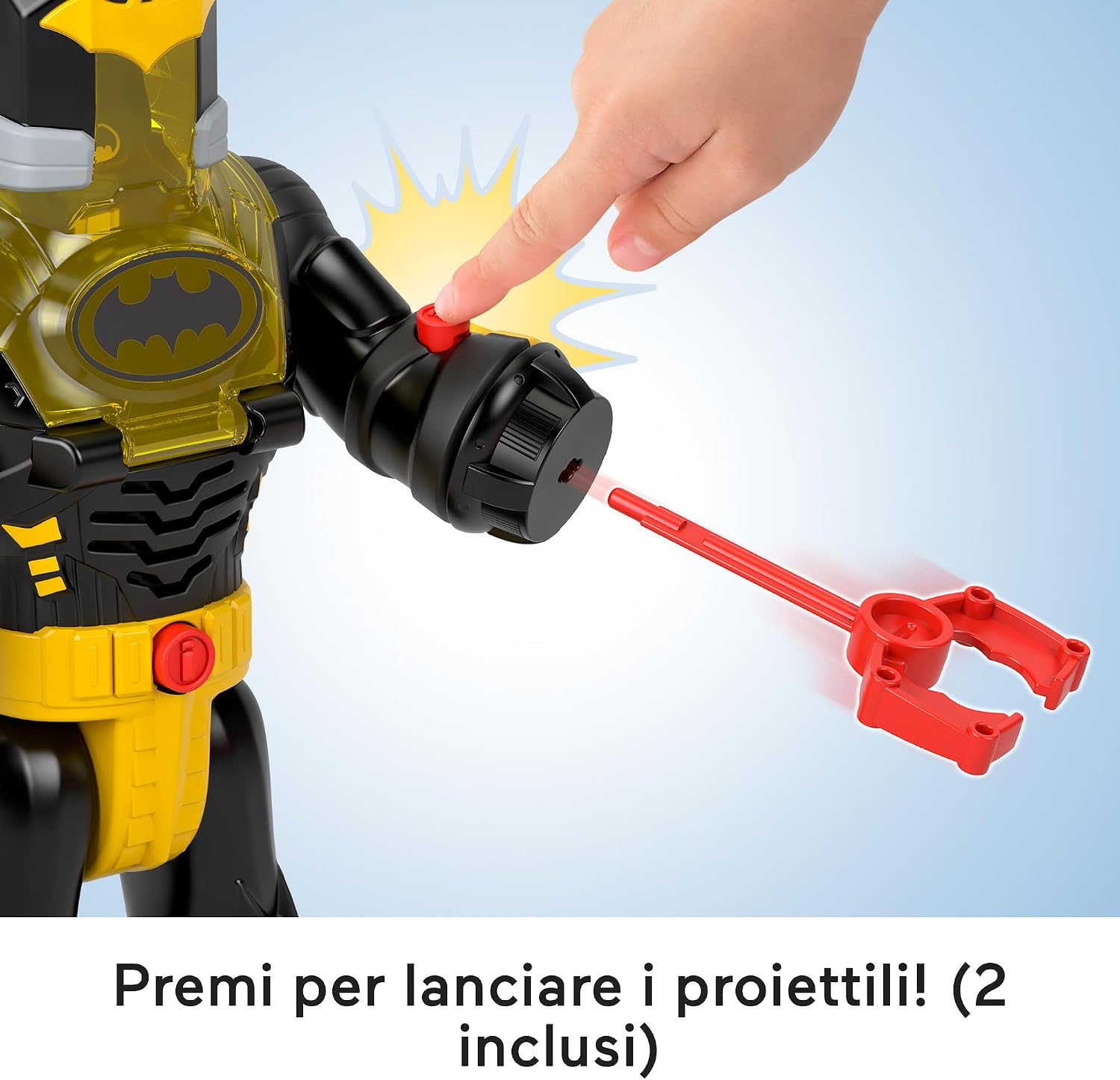 Detalle de Imaginext DC Super Friends Batman Insider e Bat Bot: robot da 30,5 cm con luci, suoni e accessori (HYG31)