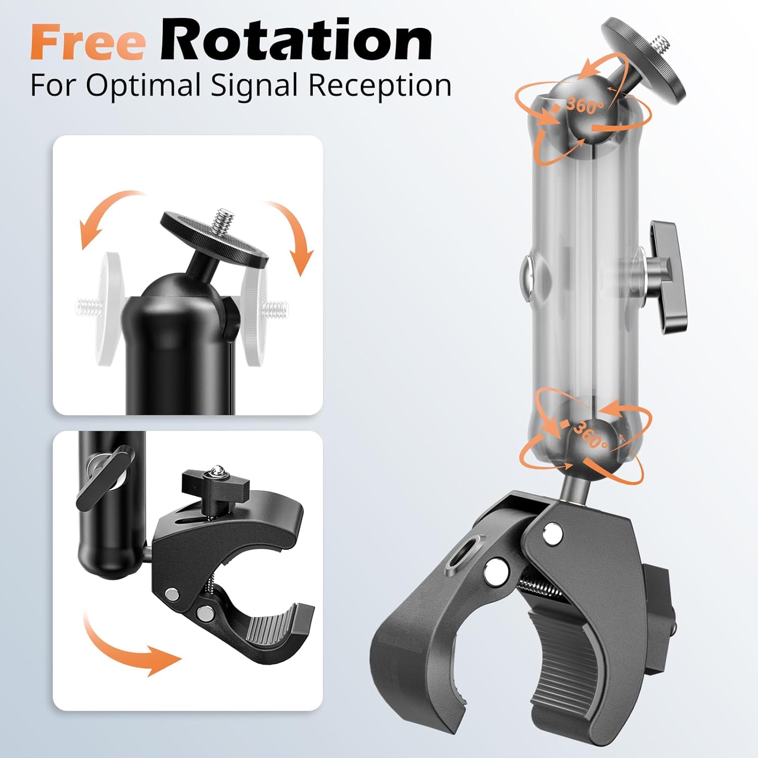 Thumbnail 2 de UBeesize Starlink Mini Mount 2025 Adjustable Roof Rack RV Pole Mount Kit