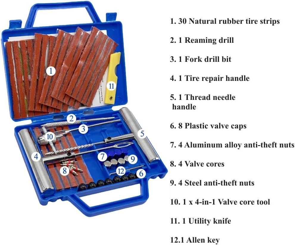 Thumbnail 1 de TONZACK Autoreifen-Reparatur-Kit 58-teilig