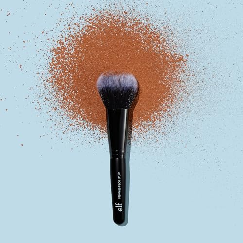 Detalle de e.l.f. Flawless Face Brush: Two-Sided Synthetic Brush for Contour, Powder, Blush & Bronzer