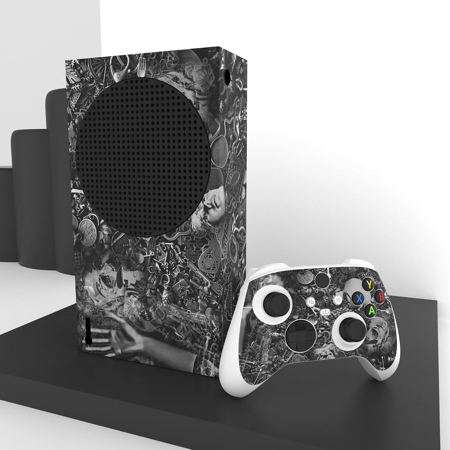 Thumbnail 4 de playvital Xbox Series S skin — Cyborg Wreck