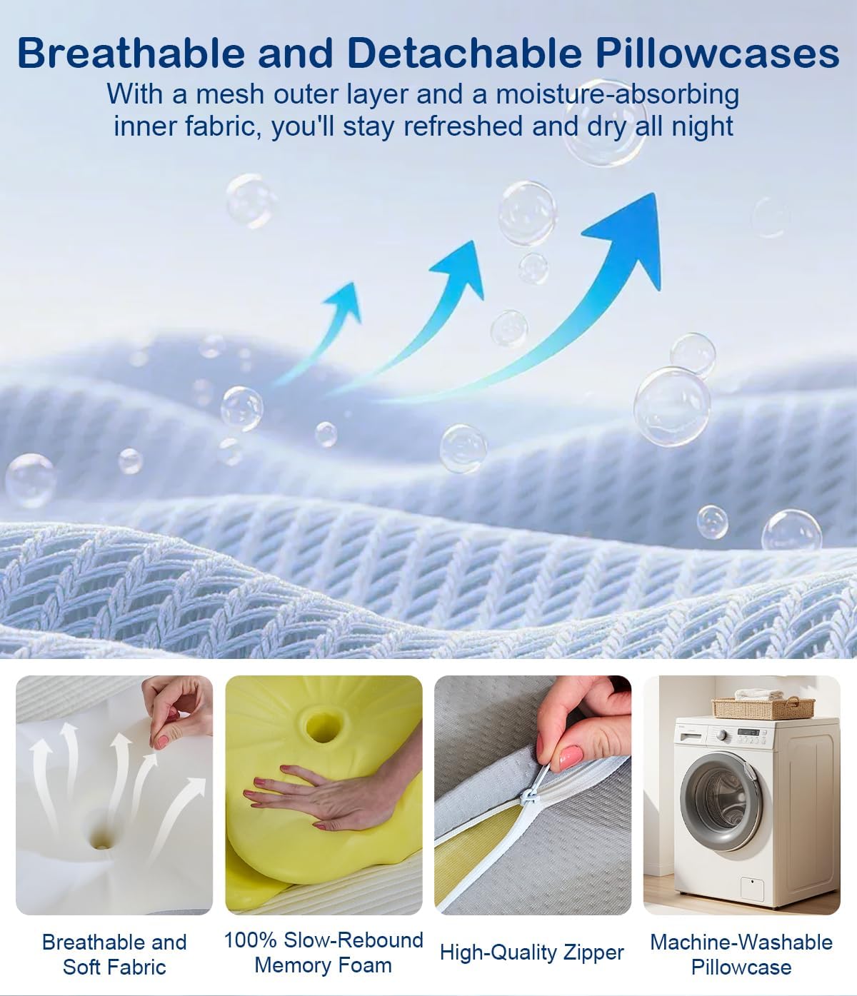 Thumbnail 4 de Cervical Neck Pillow – Ergonomic Memory Foam for Neck Pain Relief
