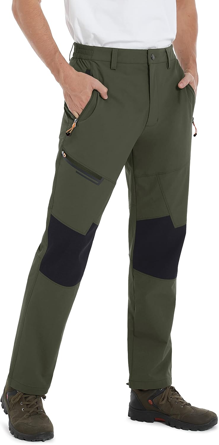 Detalle 2 de EKLENTSON Men's Trousers: Lightweight Quick-Dry Hiking Trousers with 4 Zip Pockets