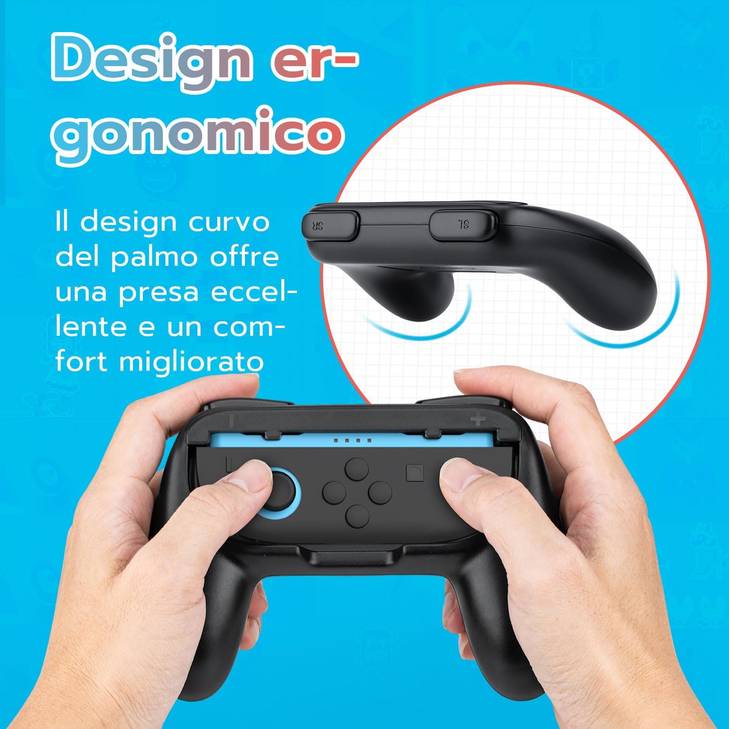 Thumbnail 2 de Mcbazel Presa Grip per Nintendo Switch Joy‑Con