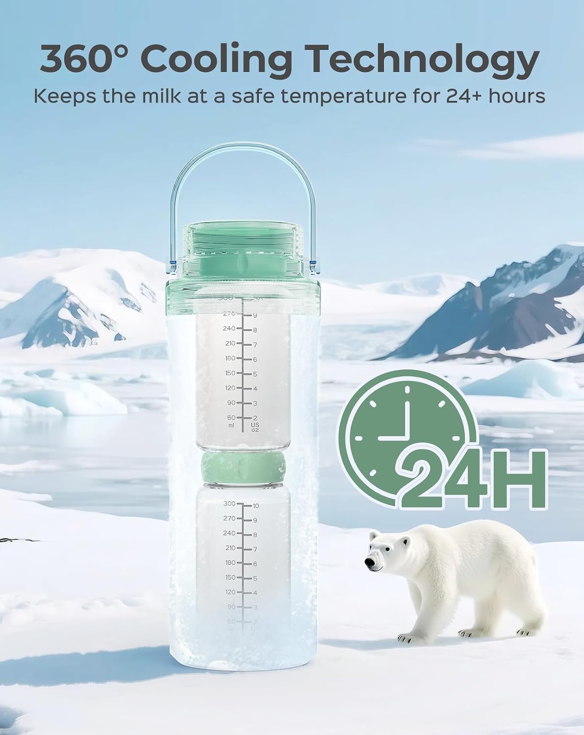 Thumbnail 2 de Xaproo 650ml breast milk cooler bottle — portable chiller