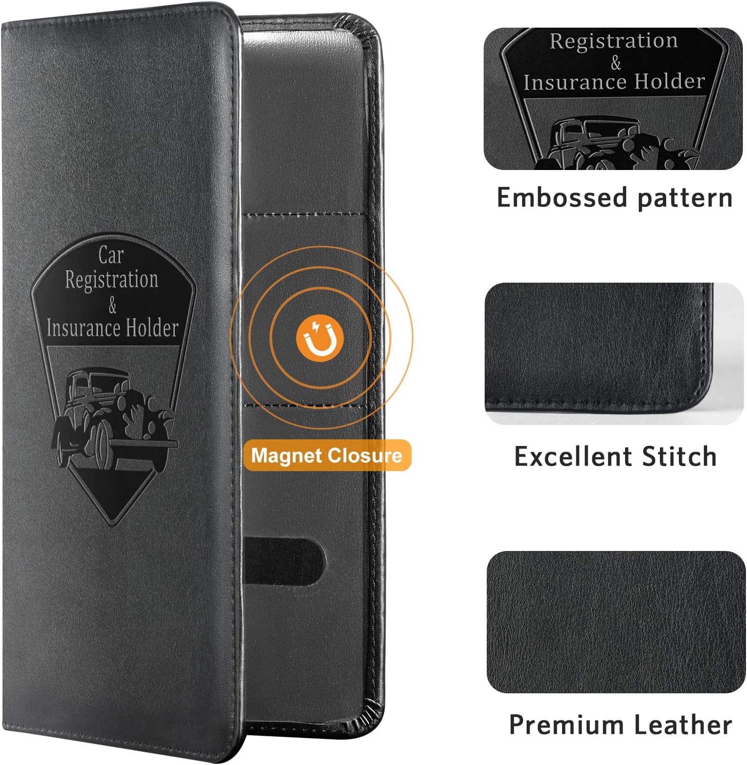 Detalle 2 de CoBak Car Registration and Insurance Holder for Documents
