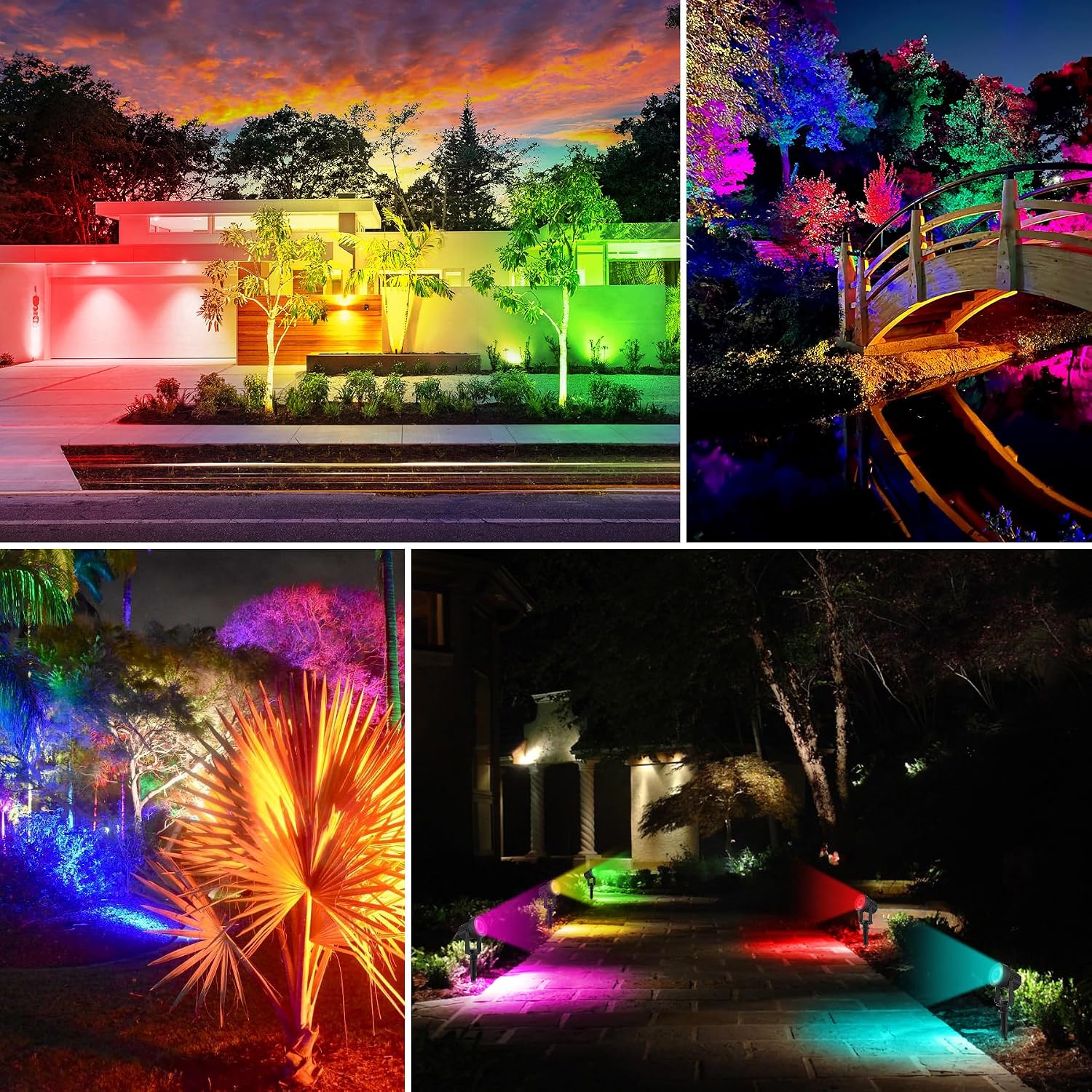 Detalle 2 de NATPOW Solar Spot Lights 6-in-1 RGB