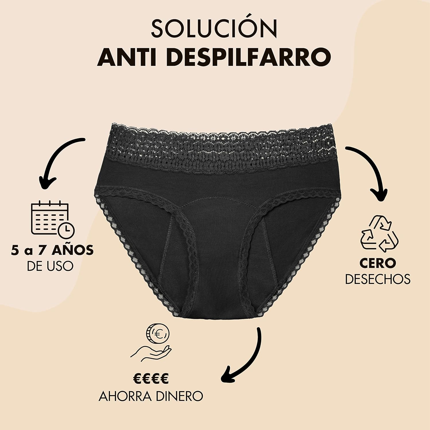 Thumbnail 4 de ZENAPHYR Bragas Menstruales Algodón Orgánico 4 Capas