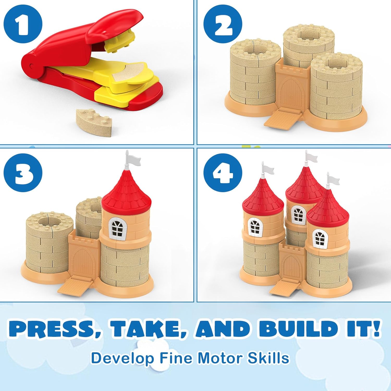 Thumbnail 4 de CICIPLAY Play Sand Set 1.7 lb mouldable sand
