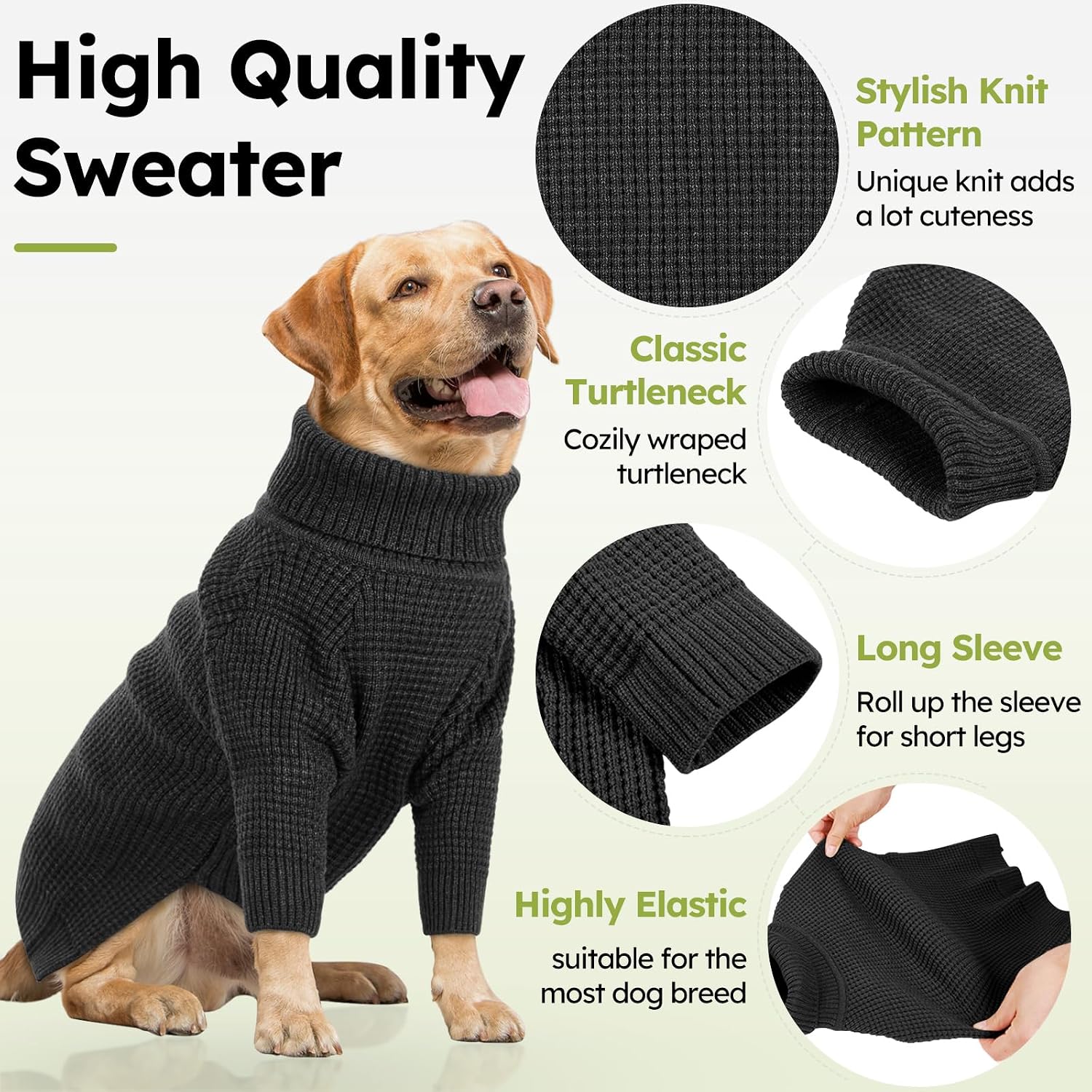 Thumbnail 1 de Queenmore Turtleneck Dog Sweater 3XL