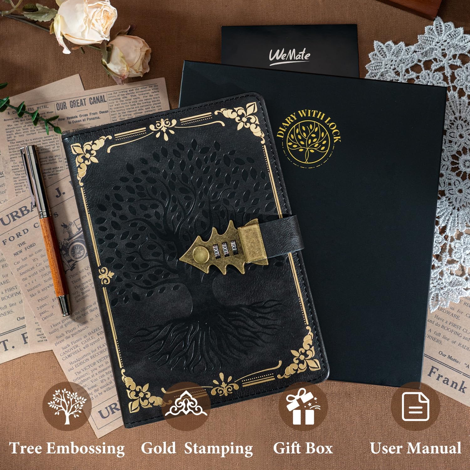 Thumbnail 3 de WEMATE Tagebuch A5 260 Seiten 📔