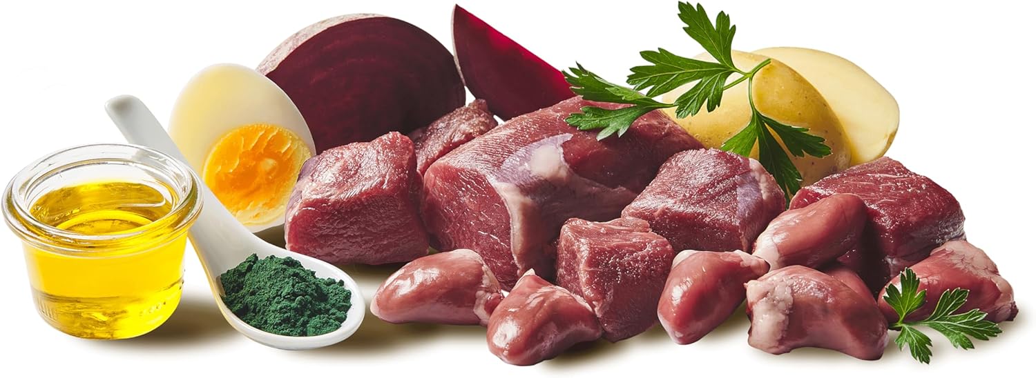 Detalle 2 de DOGGY Dog Paté Wildschwein & Geflügelherzen – nassfutter für Hunde, getreidefrei, 10 x 150 g
