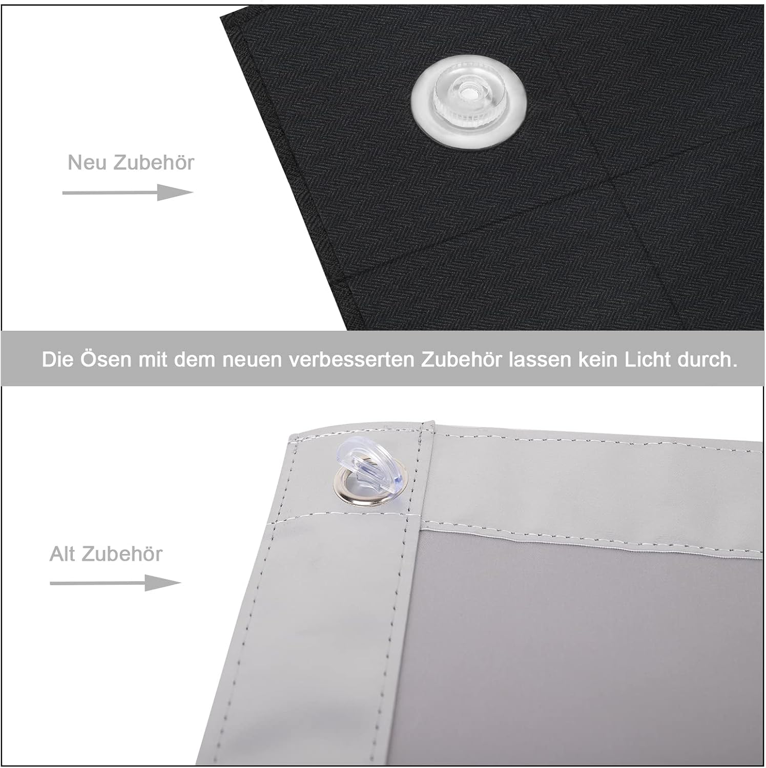 Detalle 2 de WOLTU Thermo Dachfenster Rollo ohne Bohren – Verdunkelung & Hitzeschutz für Velux- & Roto-Fenster (Schwarz, 57x100 cm)