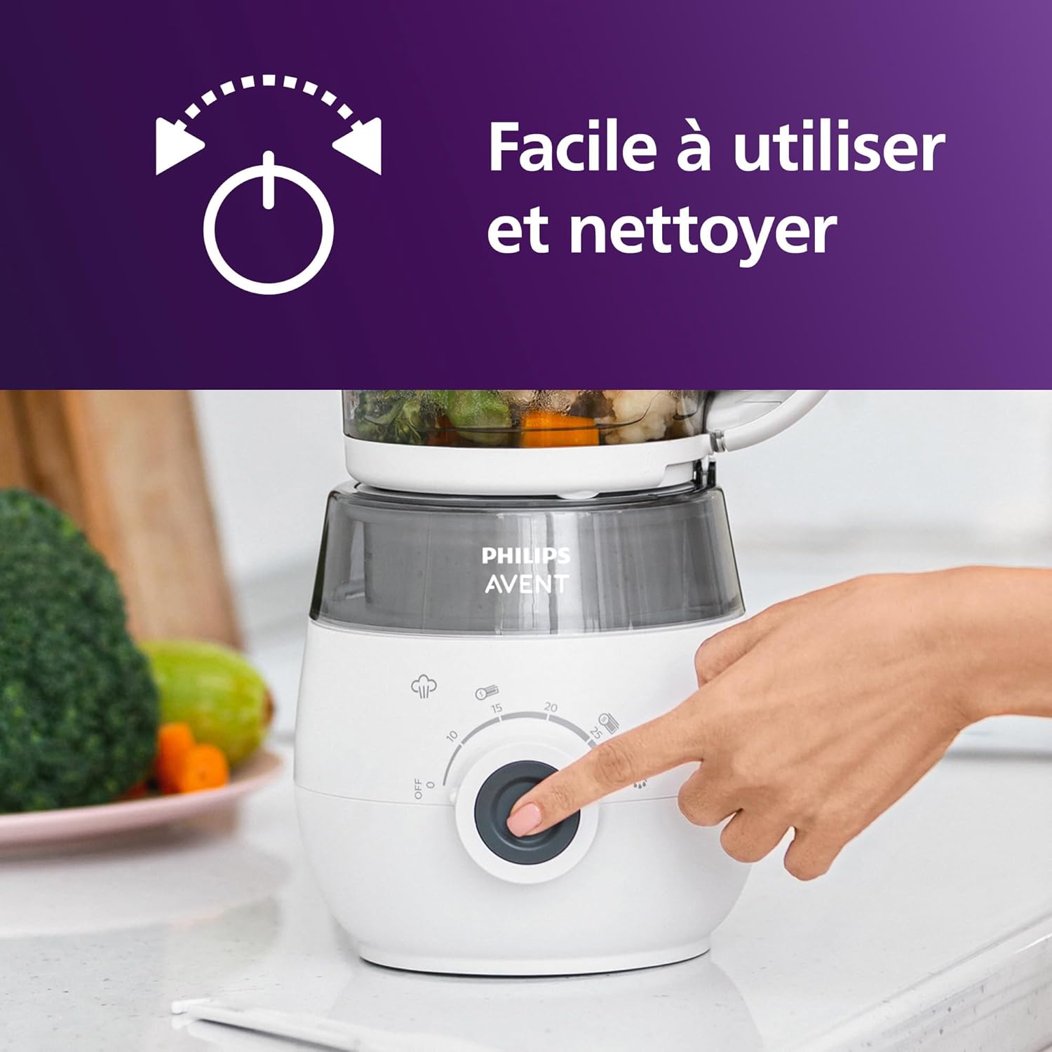 Thumbnail 5 de AVENT SCF883/01 robot cuiseur vapeur 1 L 🍲
