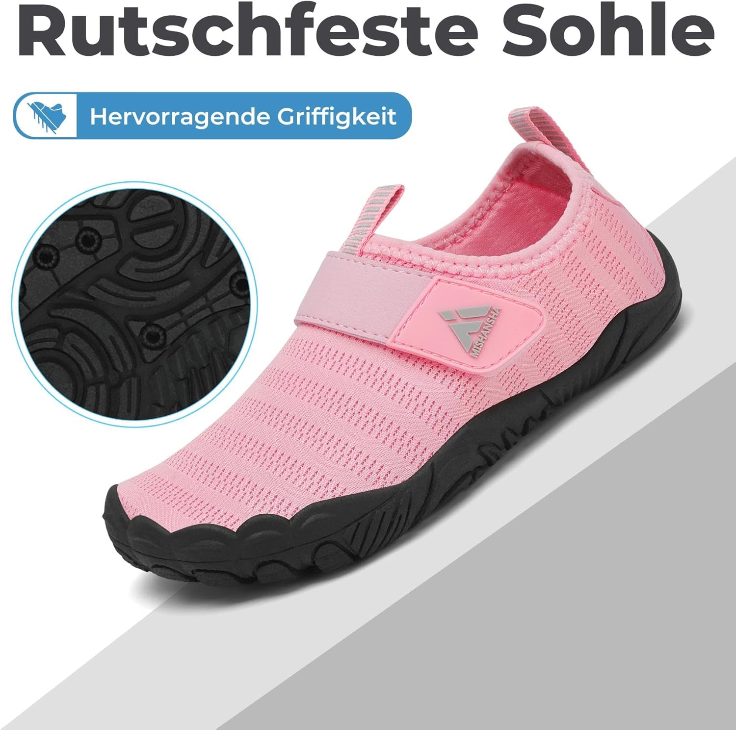 Thumbnail 6 de Mishansha Kinder Badeschuhe Schnell trocknend – rutschfest, atmungsaktiv, Barfußschuhe Gr. 24–35