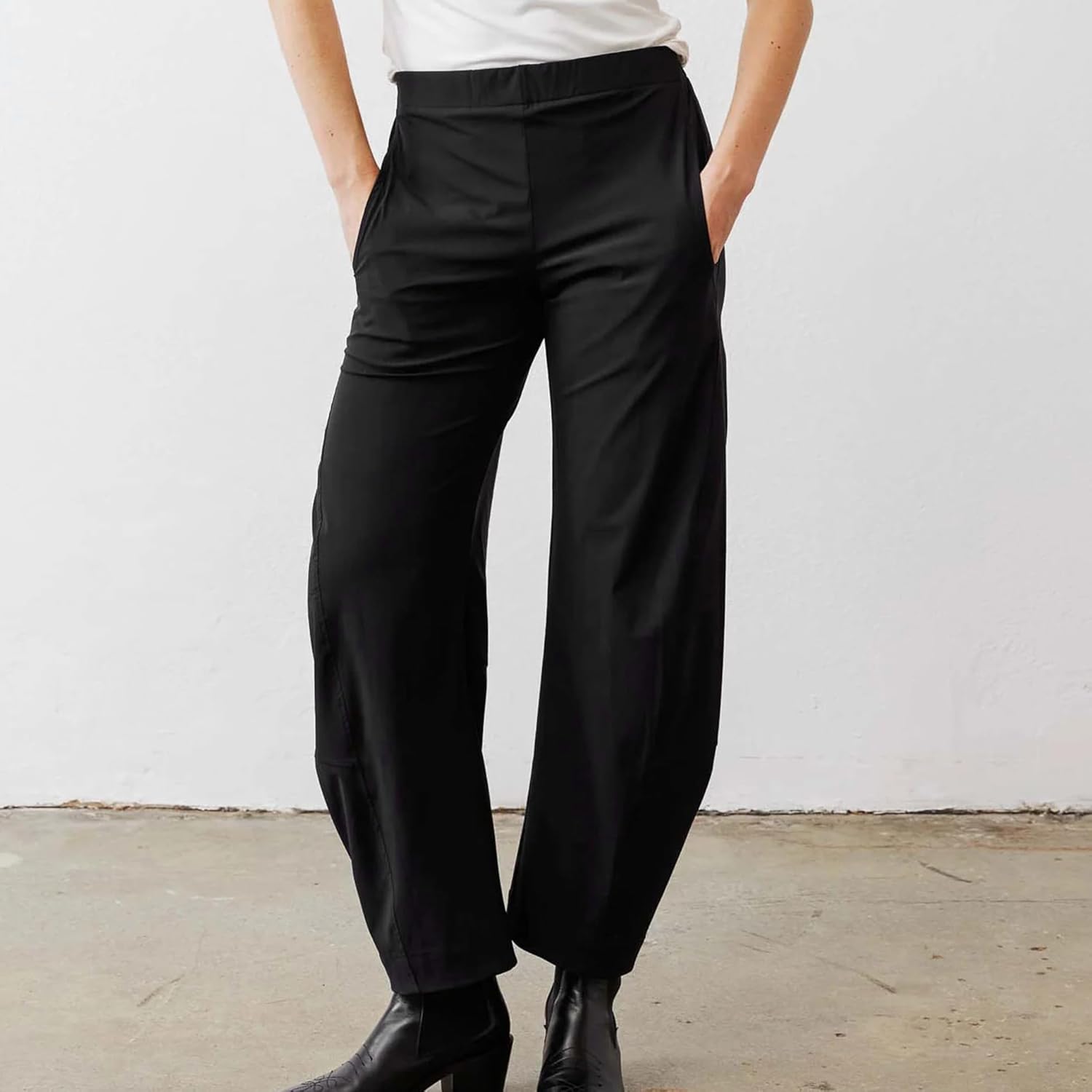 Thumbnail 2 de SeeLuNa Women Barrel Travel Pants with Elastic Back Waistband and Pockets