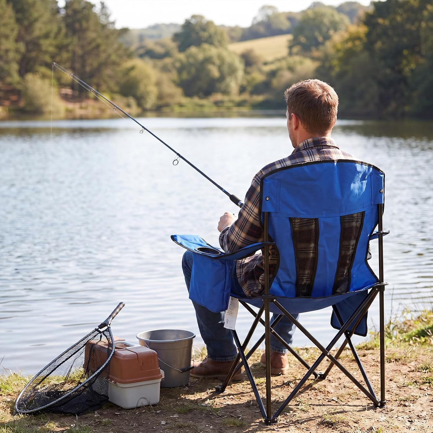 Detalle de Folding Camping Chairs, 2-Pack