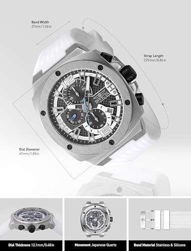 Thumbnail 2 de Invicta Racing 48163: reloj de cuarzo para hombre en acero inoxidable de 47 mm