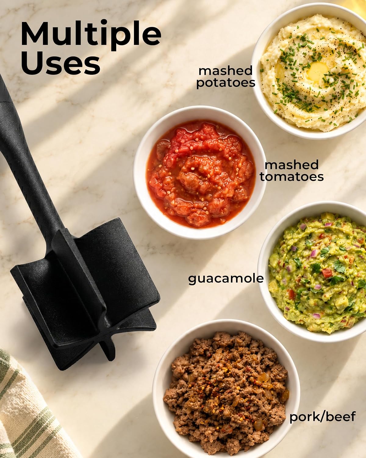 Thumbnail 5 de Zulay Kitchen Ground Meat Chopper, 5-Blade