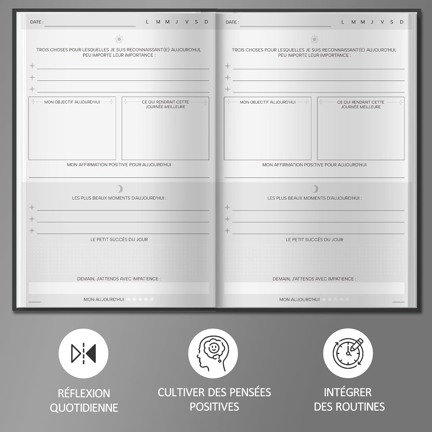 Thumbnail 1 de BIROYAL A5 Journal de gratitude 128 pages 📔
