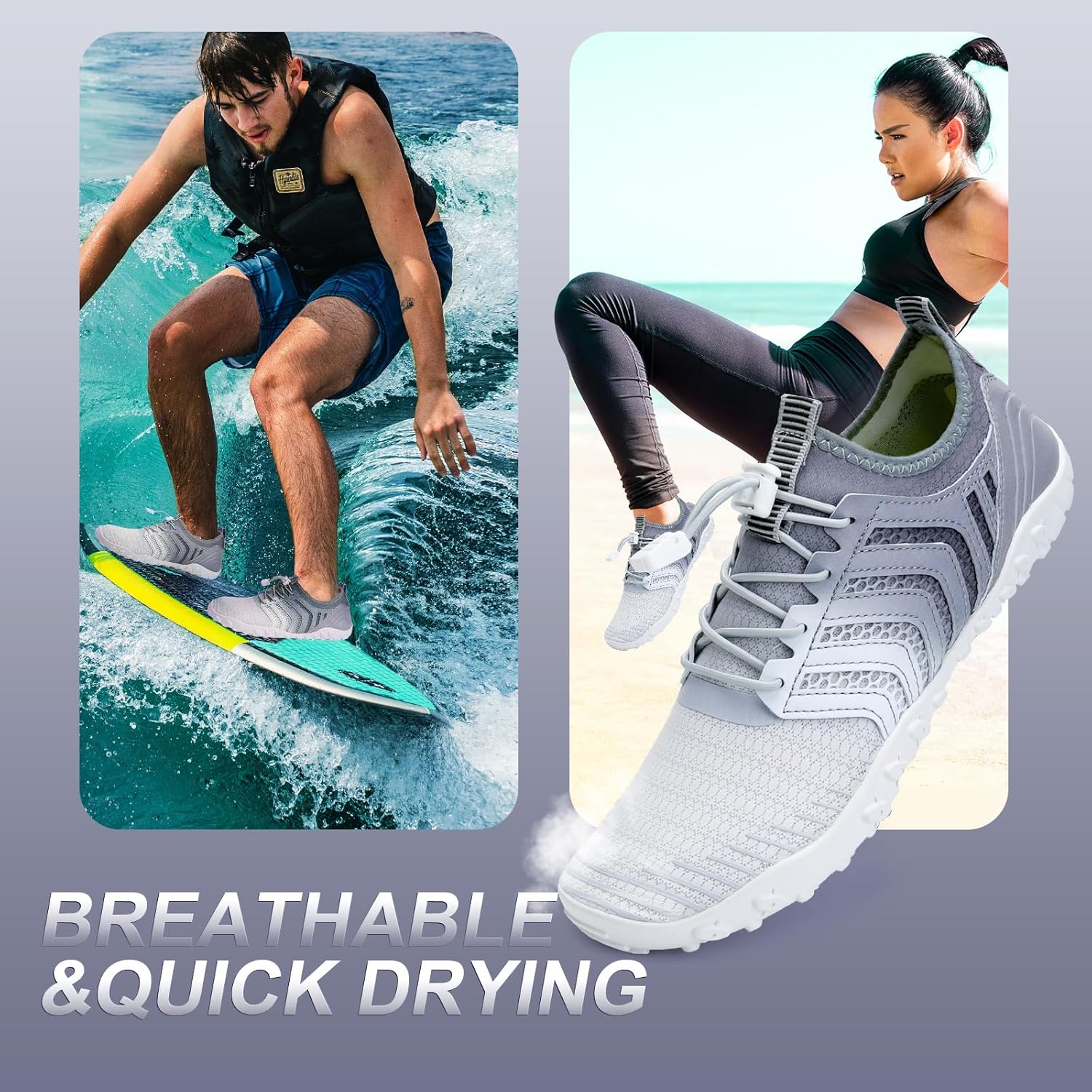 Thumbnail 2 de Mabove Water Shoes for Women & Men — Quick-Dry Beach, Pool and Outdoor Activity Shoes