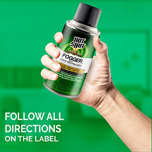 Detalle de Hot Shot Fogger With Odor Neutralizer 6 Count-2 Ounce Cans (2 Pack) — Heavy Insect Infestation Control