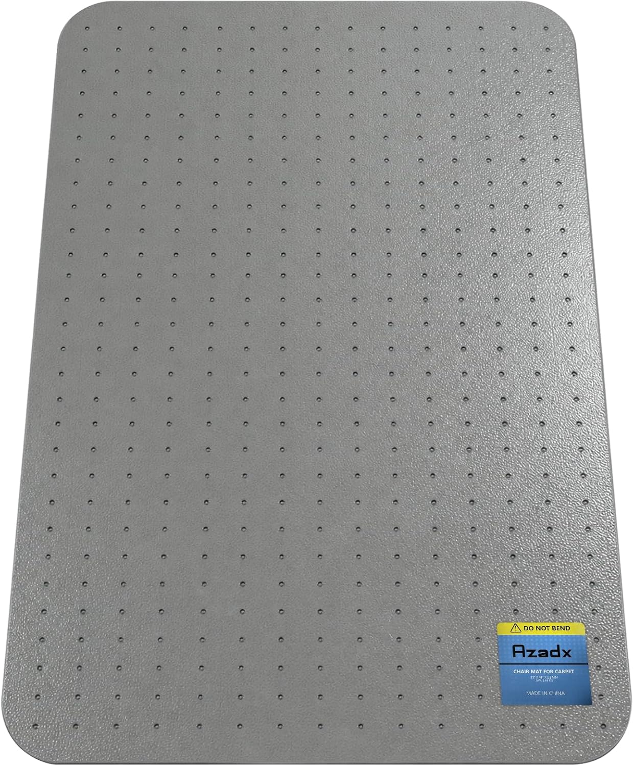 Detalle de Azadx AZDPET-01 Heavy Duty PET Chair Mat for Carpet, 32" x 48