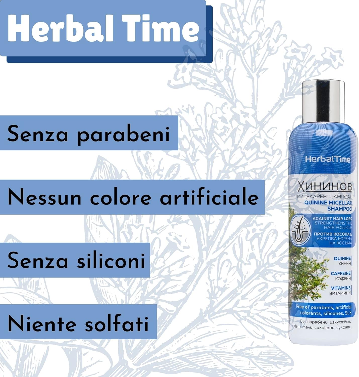 Thumbnail 2 de Herbal Time Shampoo anticaduta 200 ml per donna e uomo