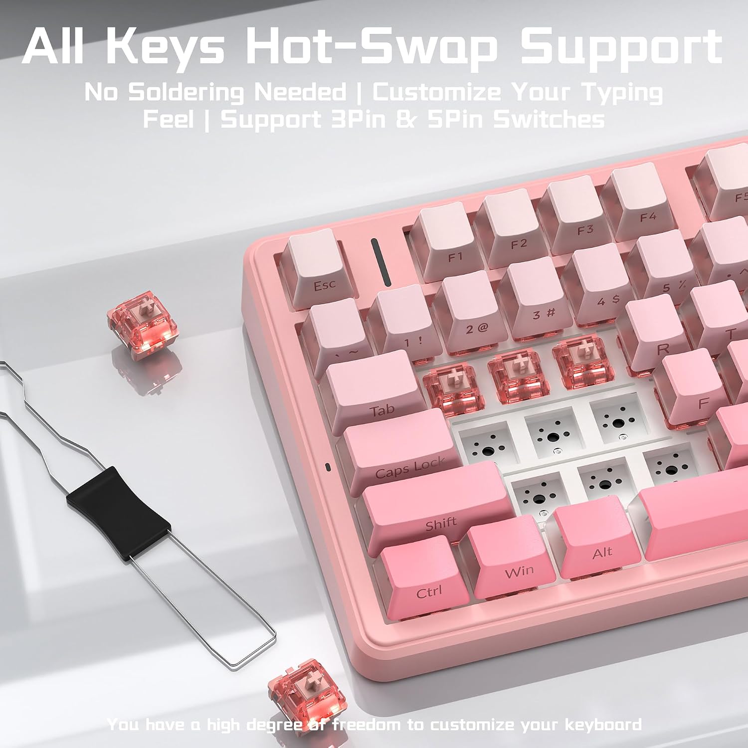 Detalle de AULA Wireless Mechanical Keyboard F99 Pro