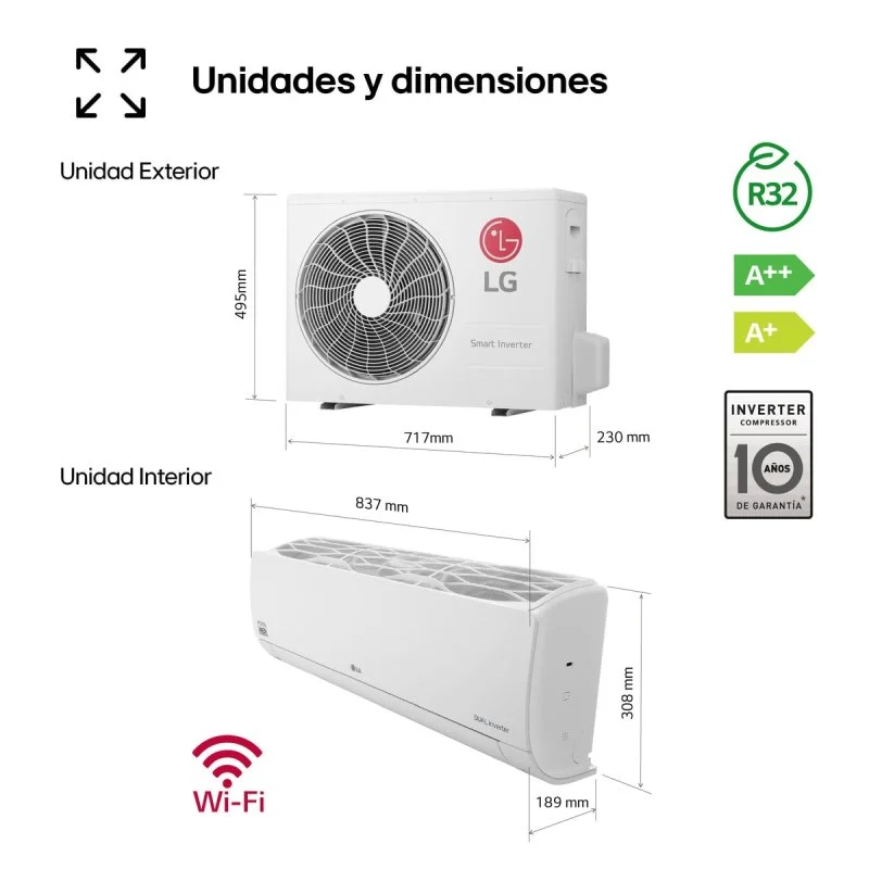 Thumbnail 1 de LG REPLACE09X.SET Aire Acondicionado Inverter 2.150 Frigorías