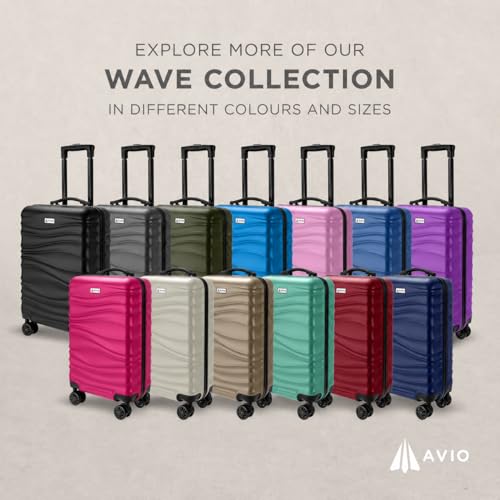 Thumbnail 8 de AVIO Wave Cabin Suitcase 55x40x20cm — Lightweight ABS Carry-On with 4 Double Spinner Wheels