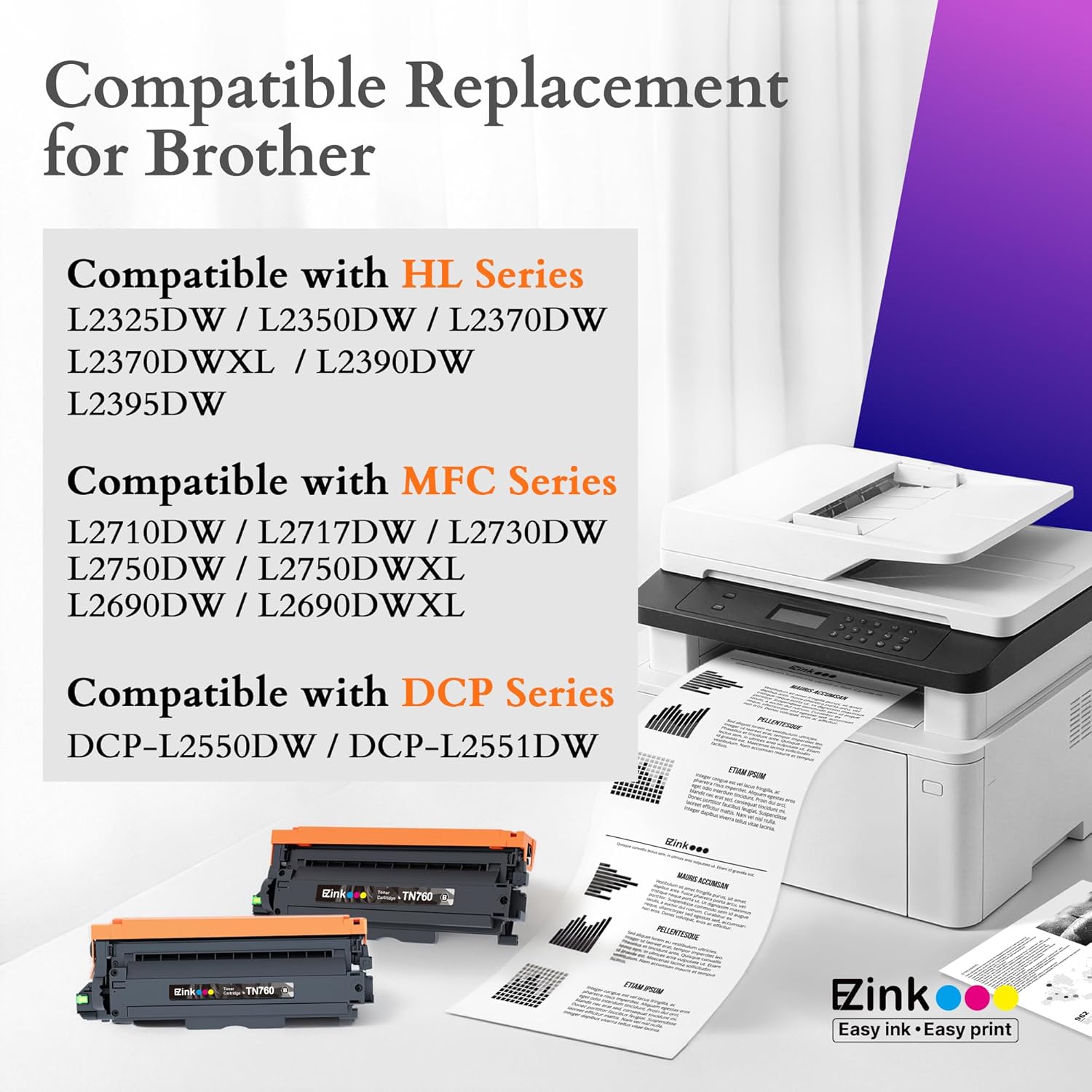 Detalle 2 de E-Z Ink TN760 High Yield Toner 3000 pages 🖨