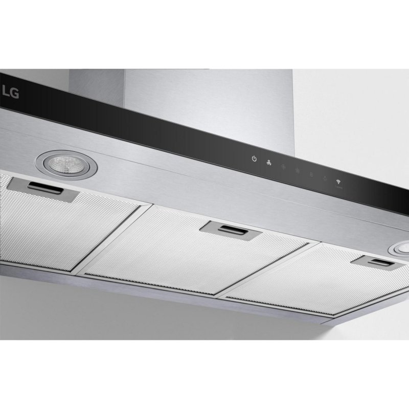 Detalle 2 de LG HCEZ3626S campana extractora encastrada 90 cm negra con control táctil y LED
