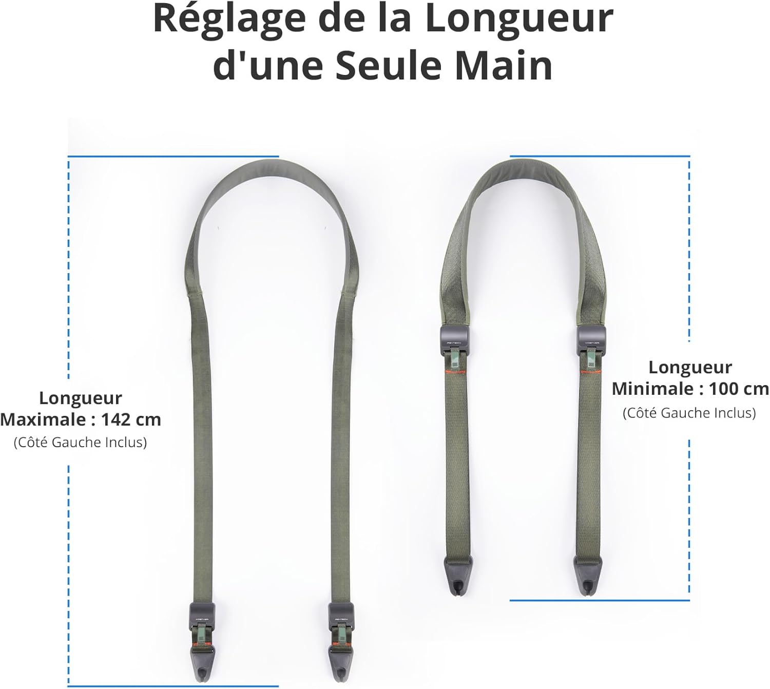 Thumbnail 4 de PGYTECH Bandoulière pour Appareil Photo – Sangle d’épaule 3-en-1, réglable, avec boucles de dégagement rapide, vert