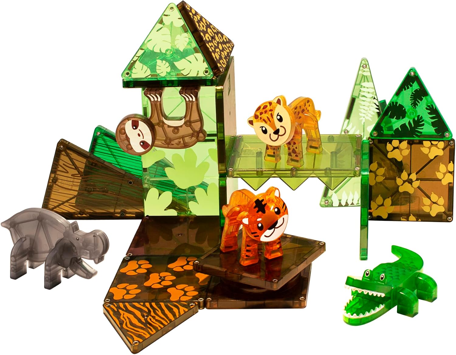 Thumbnail 5 de MAGNA-TILES Jungle Animals 25-Piece Magnetic Set