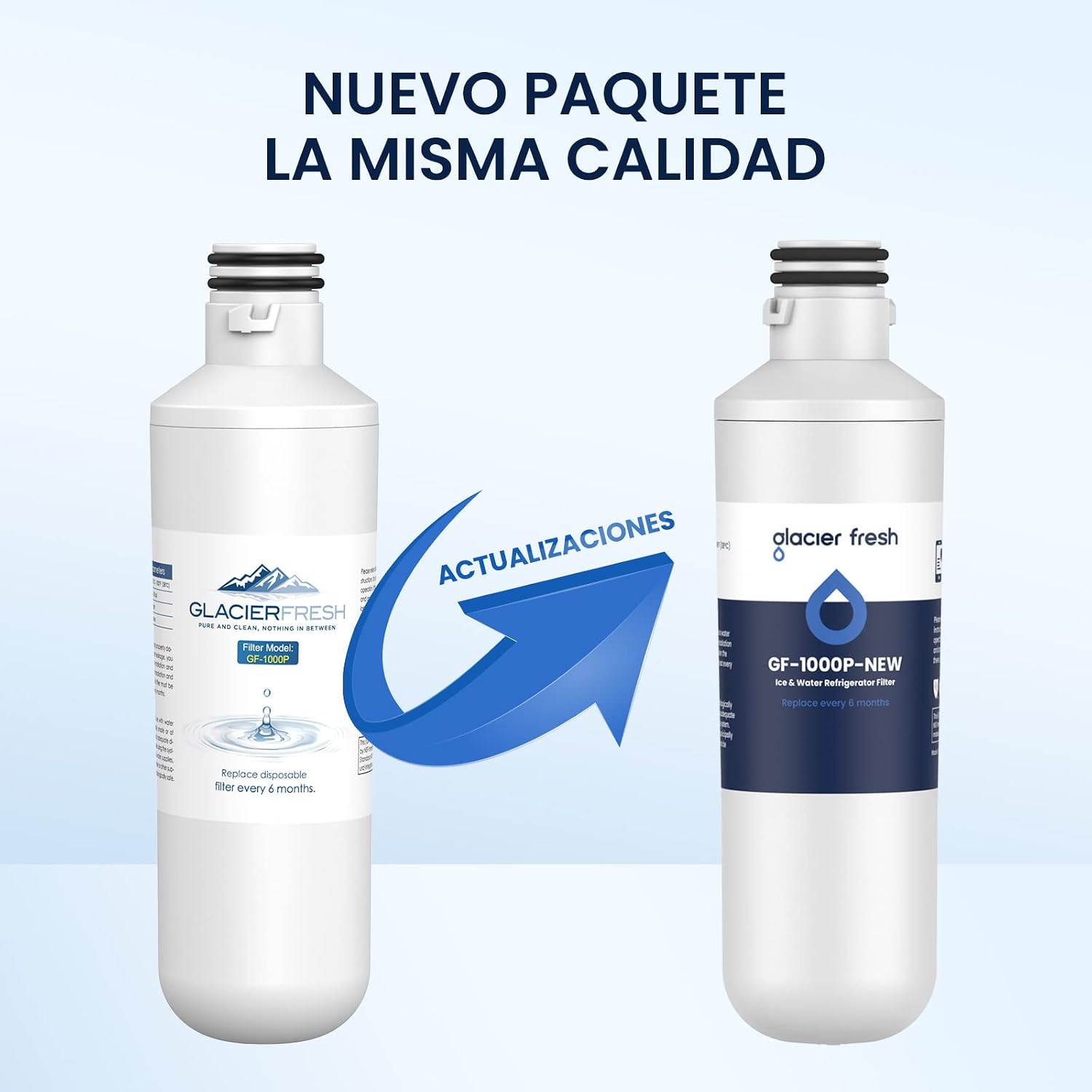 Detalle 2 de GLACIER FRESH LT1000PC filtro agua y aire 3 unidades