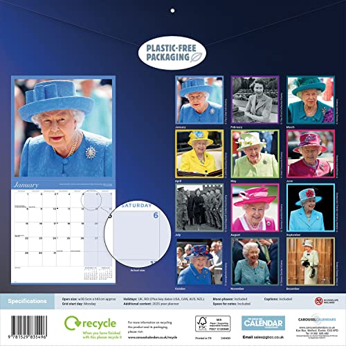Detalle 1 de Queen Elizabeth II 2024 Calendar 📅