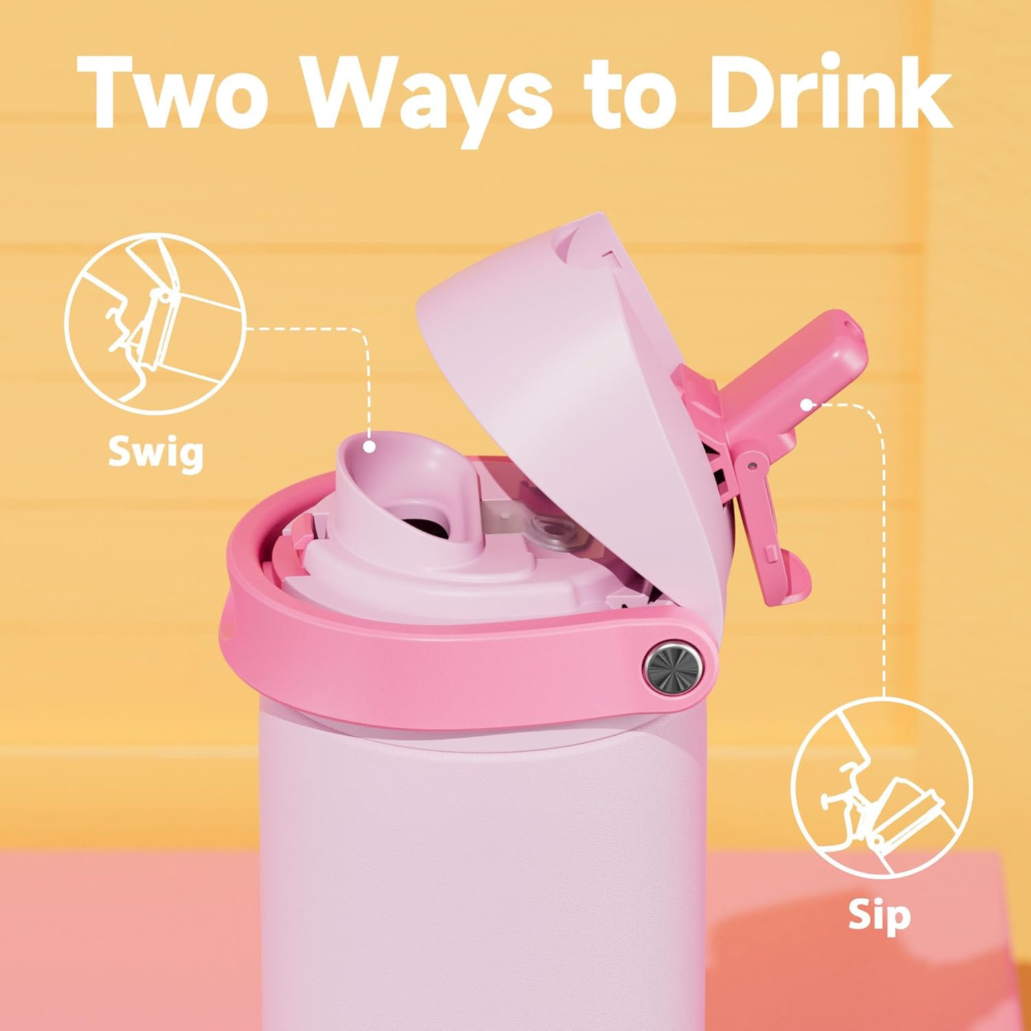 Thumbnail 3 de Meoky Stainless Steel 24 oz Insulated Water Bottle 🚰