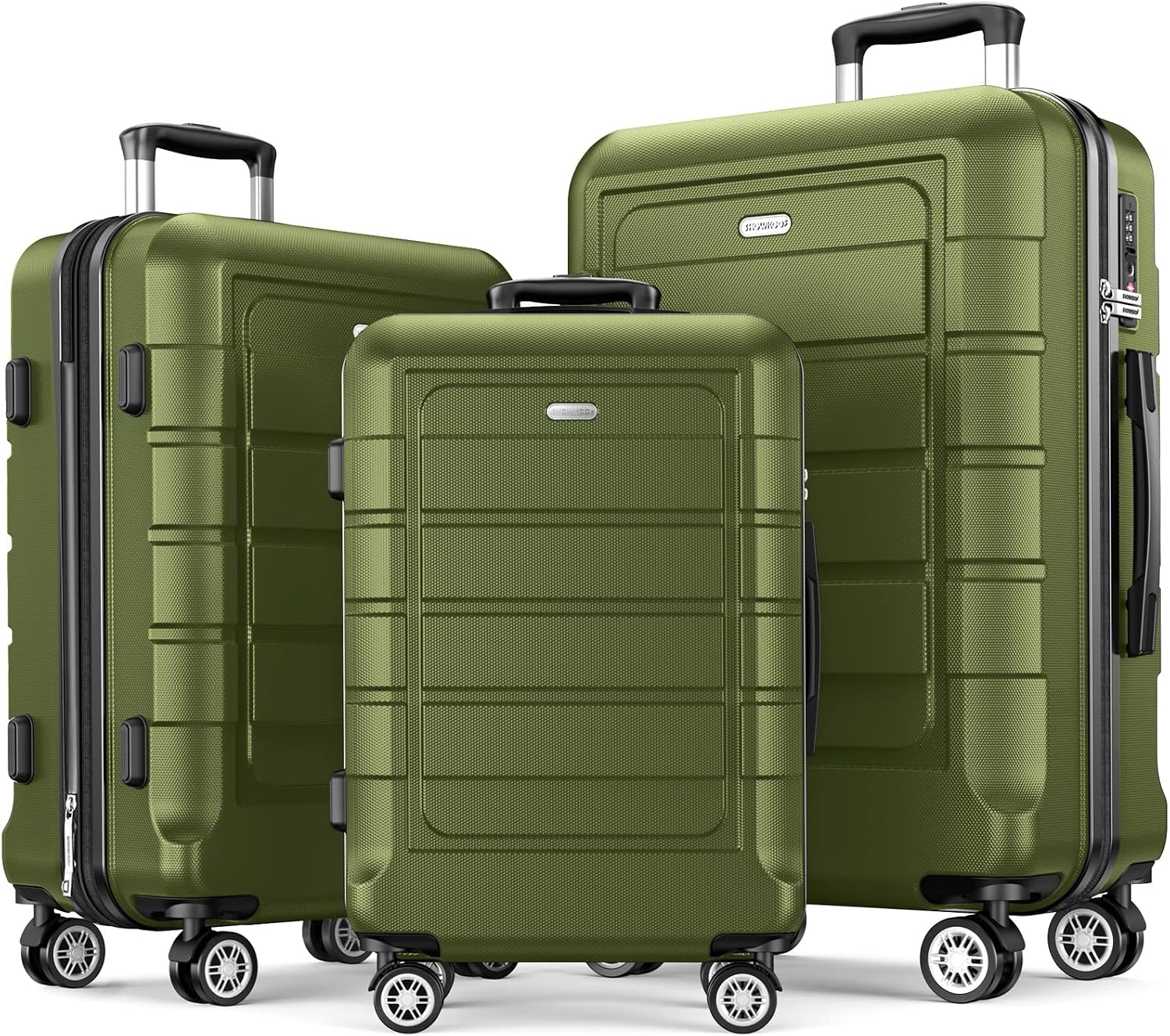 Detalle 2 de SHOWKOO Luggage Sets Expandable Blue TSA Lock
