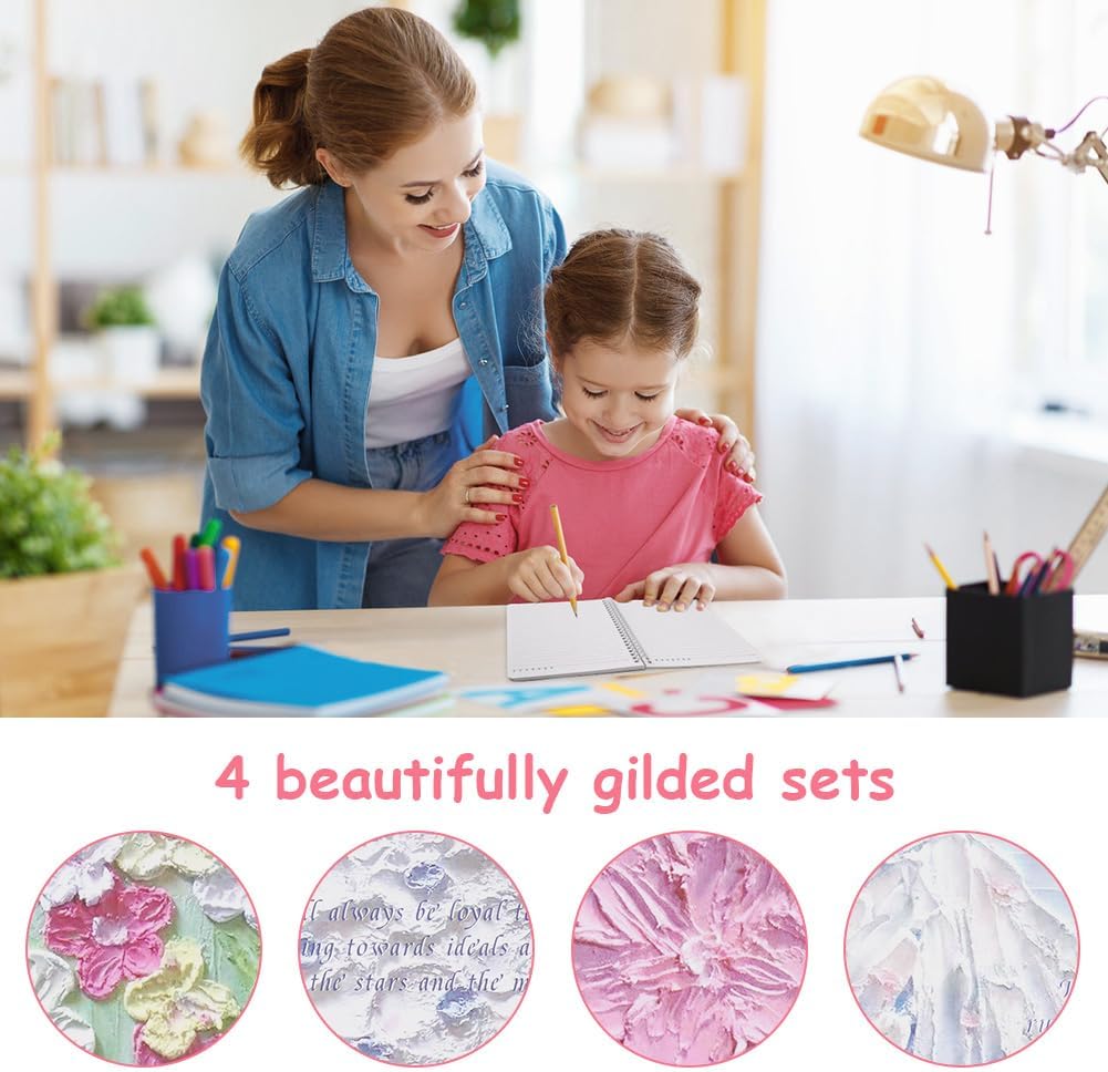 Thumbnail 6 de OFFCUP Lot de 4 cahiers A5 à spirales rayés (120 pages au total)