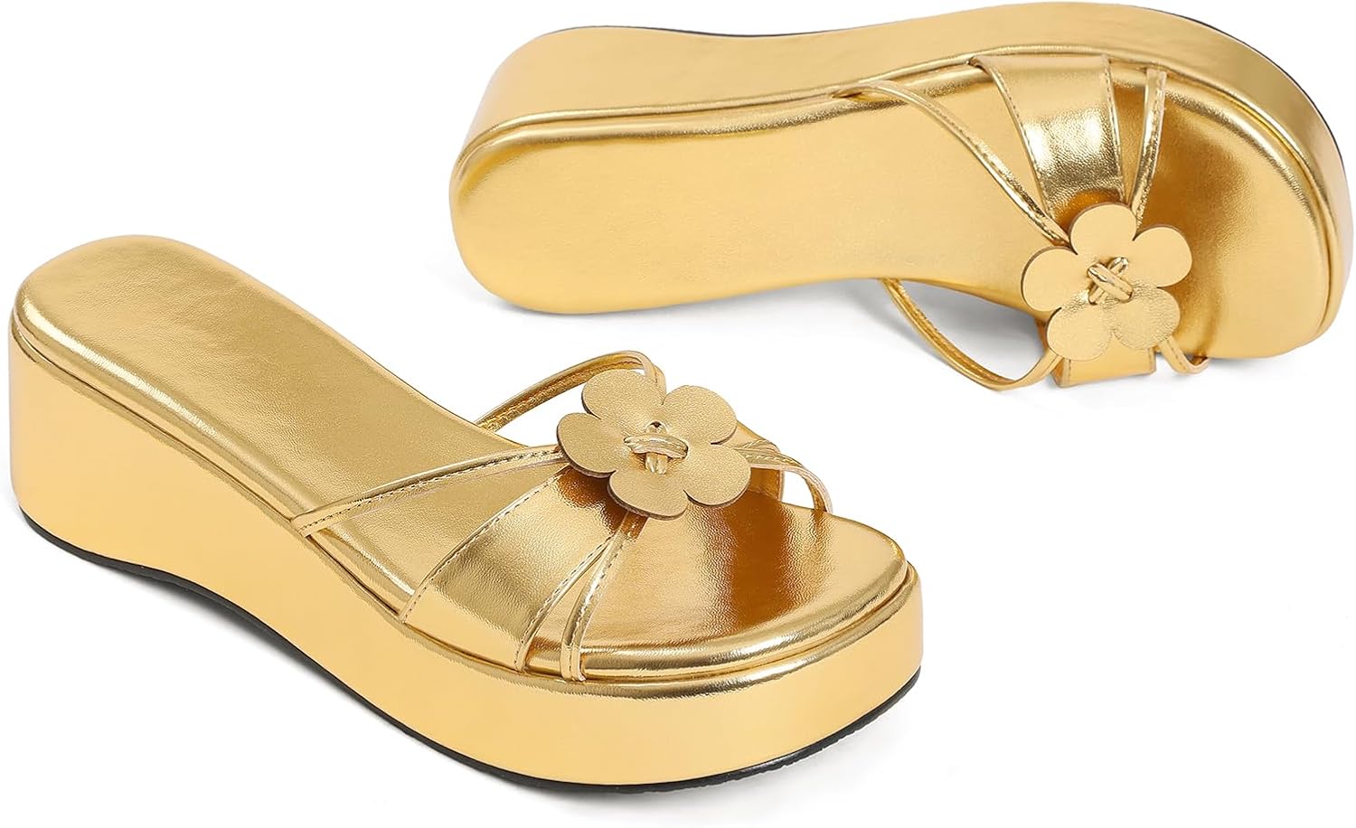 Detalle 2 de Accloris Platform Sandals with 2-Inch Heel